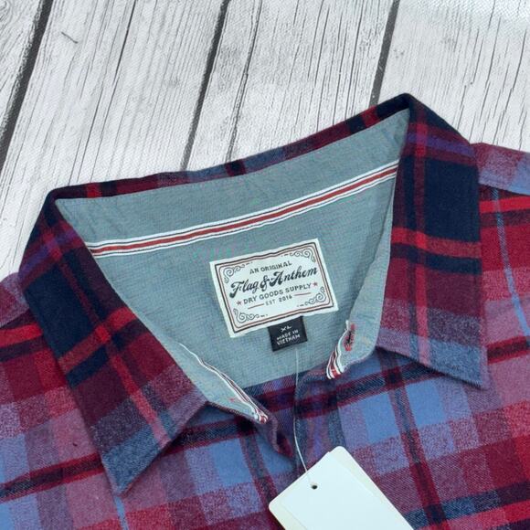 Flag & Anthem Men's Flannel Button Up Shirt Bundle Size X-Large - Picture 8 of 10